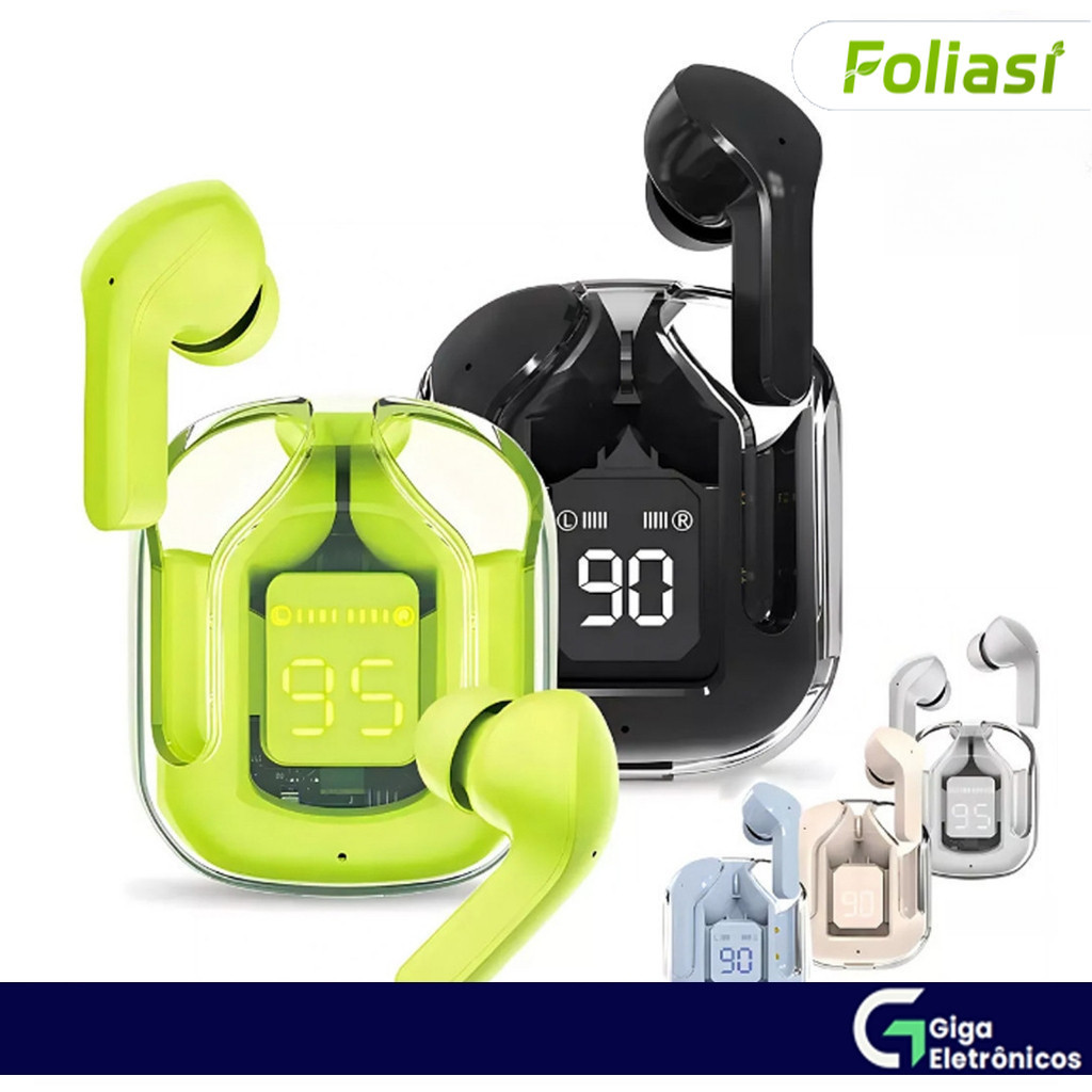 Fone de ouvido Bluetooth sem fio HQAi H4 TWS 8 cores microfone embutido