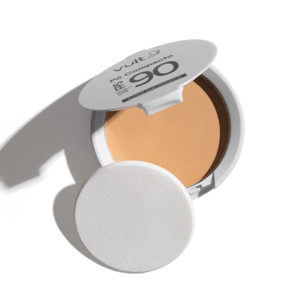 Pó Compacto Facial Médio Claro Cor 2 FPS 90 Vult 6g em Oferta na Shopee
