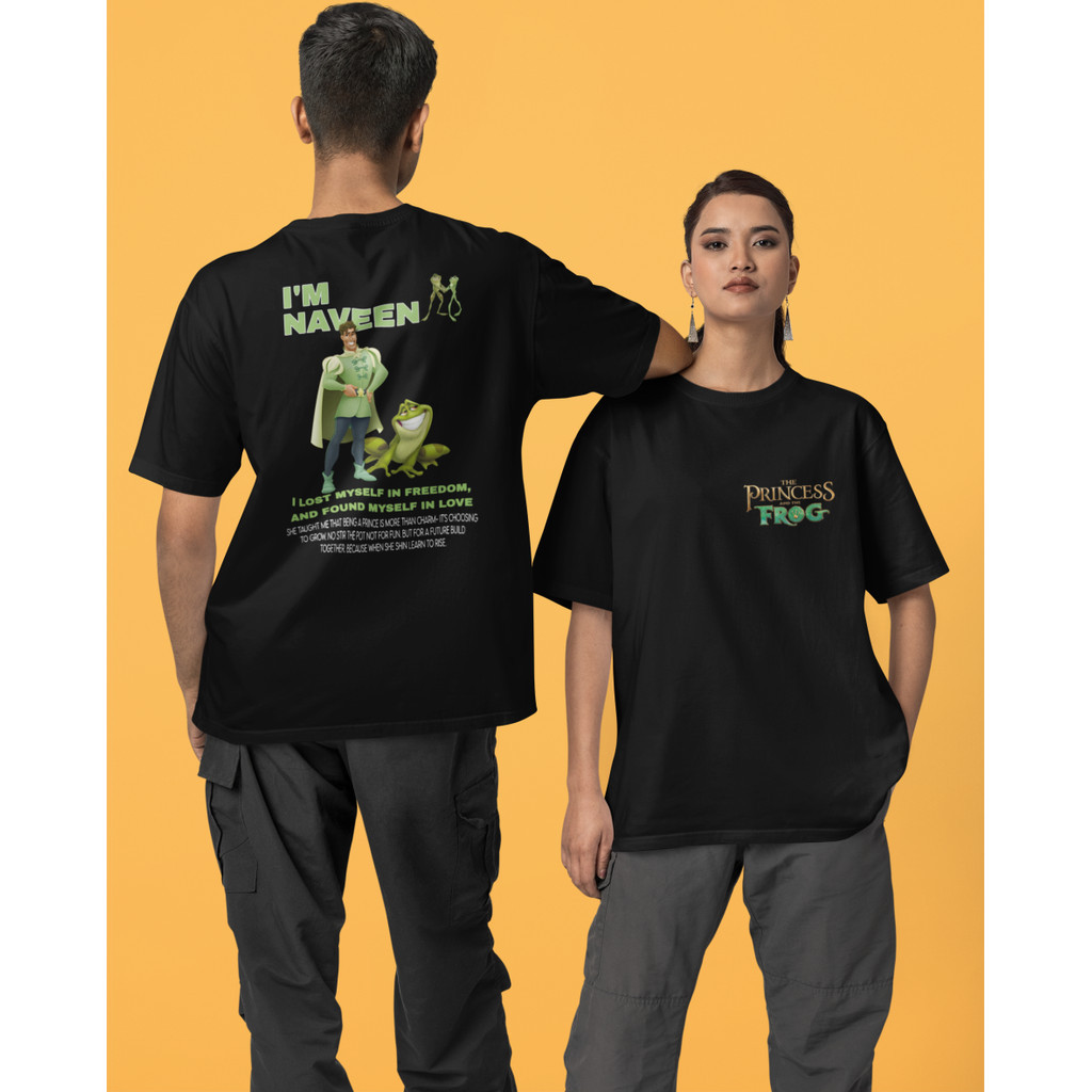 Camiseta Casal A Princesa e o Sapo Kit Casal 100% algodão