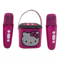 Caixa de Som Bluetooth Karaokê Infantil Hello Kitty
