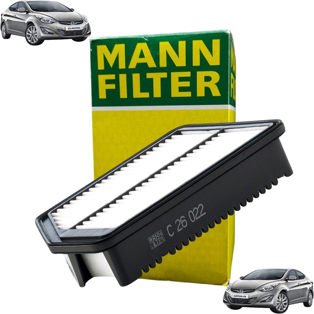 Filtro De Ar Creta 2017 A 2024 / Elantra 2011 A 2016 / I30 2013 A 2016 / Cerato 2013 A 2024