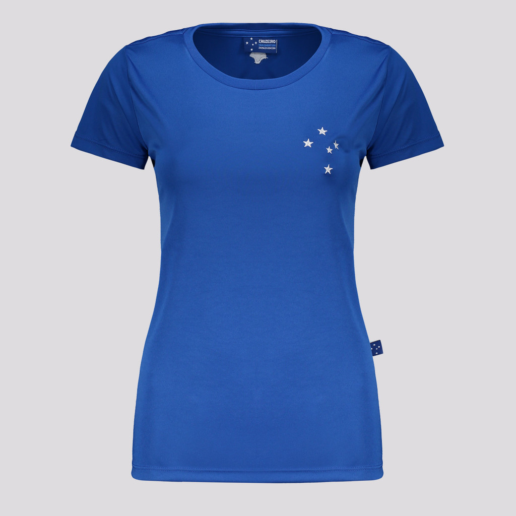 Camisa Cruzeiro Basic Feminina Azul