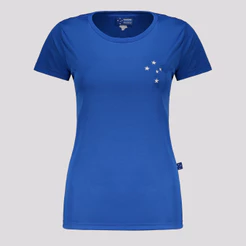 Camisa Cruzeiro Basic Feminina Azul
