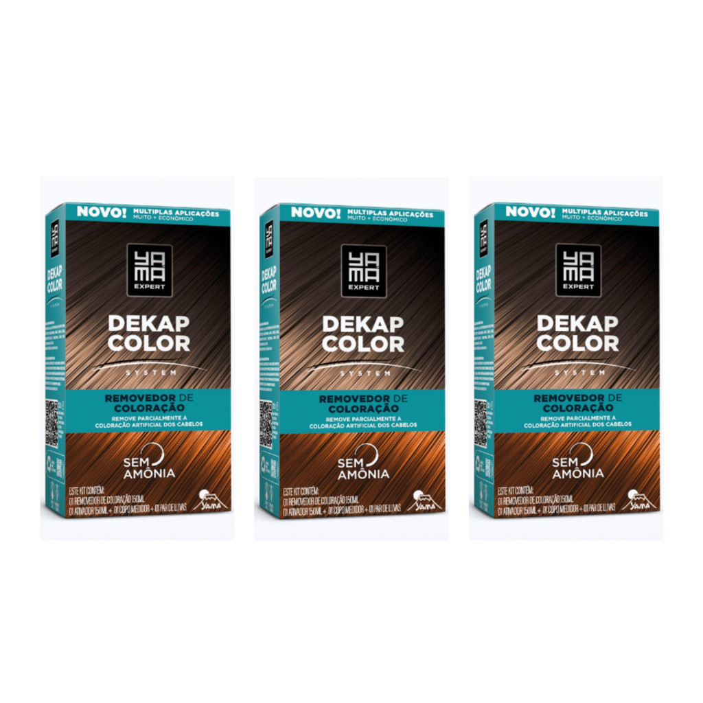 Kit Com 3 Dekapcolor System Yamá 300ml
