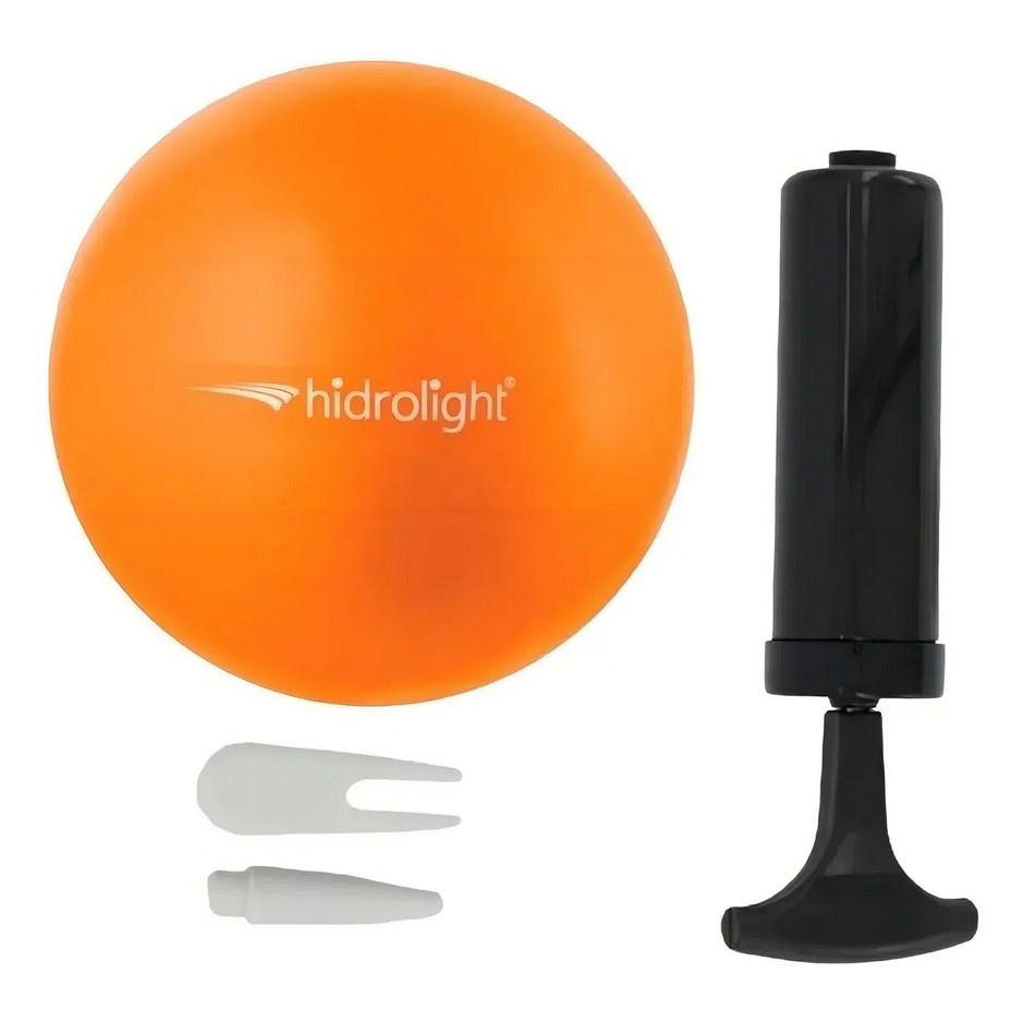 Mini Bola Overball Pilates Ginastica Yoga Fisioterapia Hidrolight 20 CM Cor Laranja em Oferta na Shopee