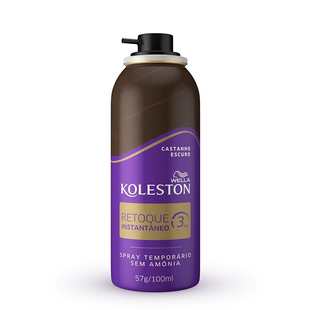 Detalhes do Retoque Instantâneo Koleston Spray Castanho Escuro 100ml