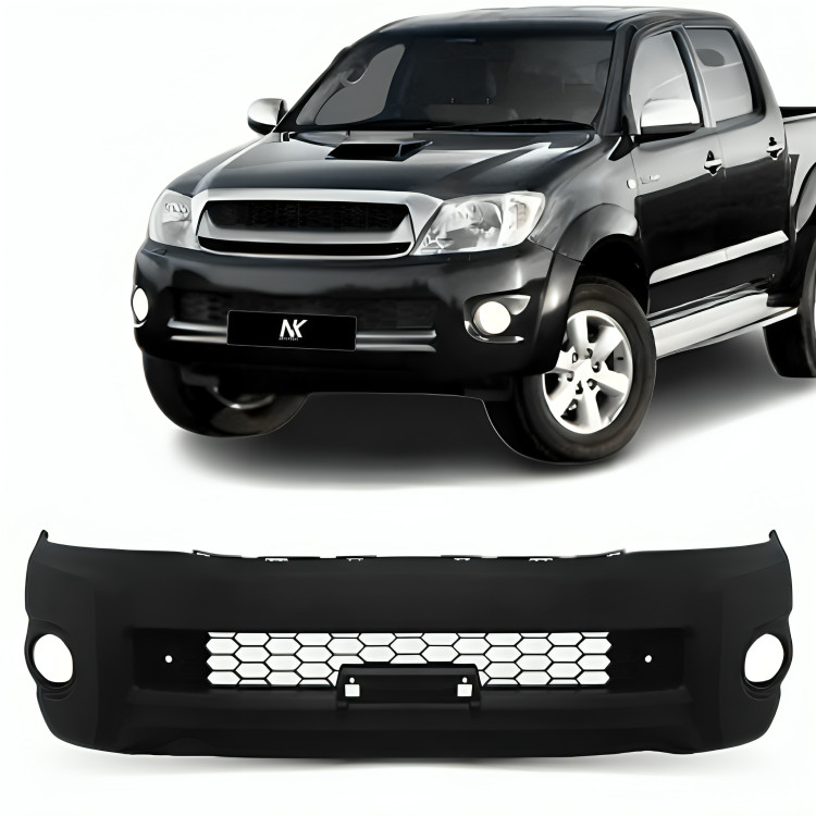 Parachoque Dianteiro Hilux 2009 Á 2011 Com grade e Furo 1ª Linha