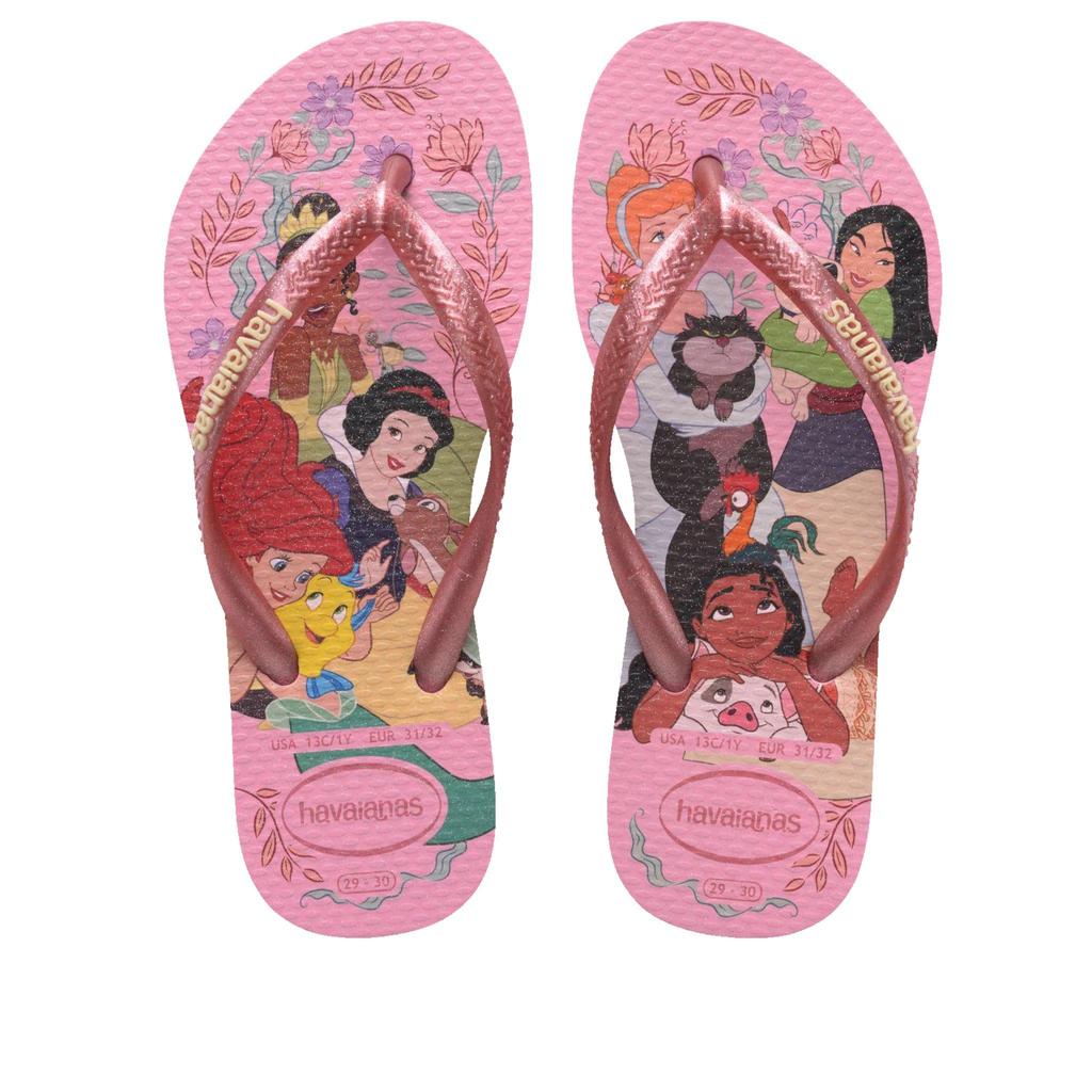 Chinelo Infantil Havaianas Princess Rosa/Rosa
