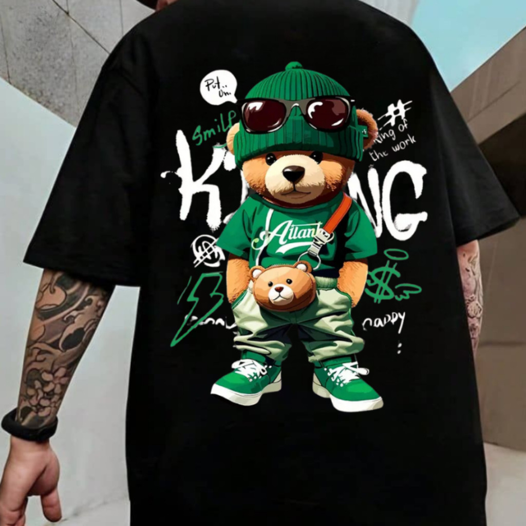[Camiseta Premium em Algodão Puro]GXG Camiseta Oversized Masculina Streetwear Academia Treino Esporte Casual Estilo