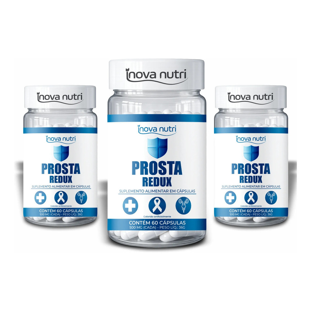 3x Prosta Redux Suplemento Alimentar Saúde Do Homen Envio Já