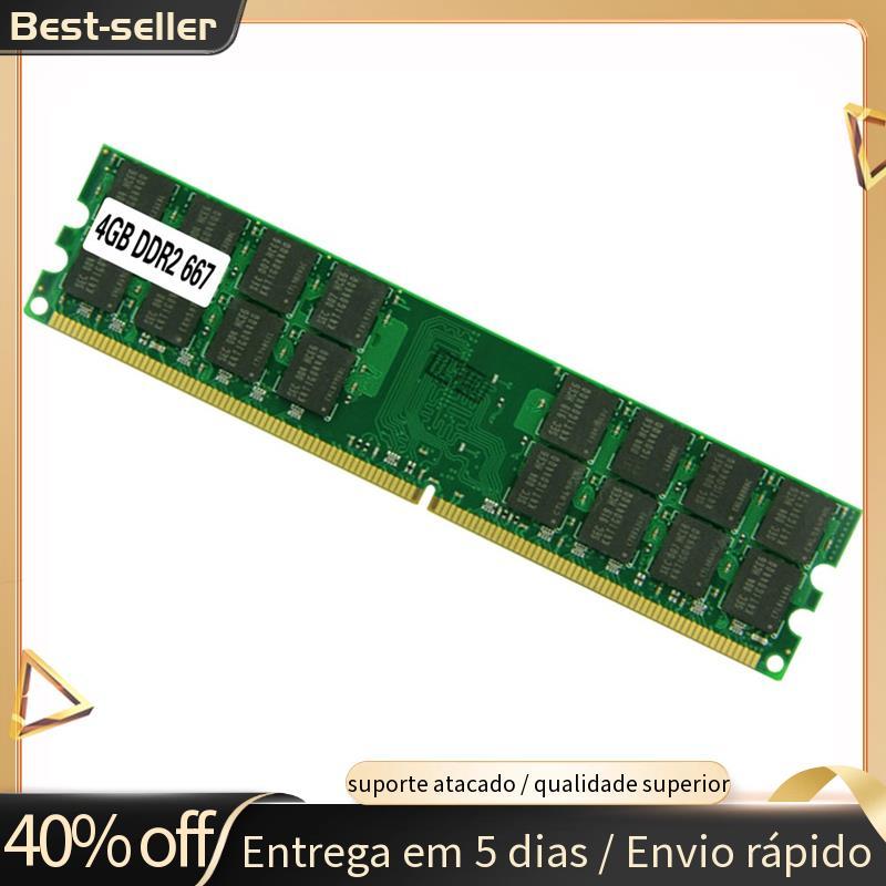 Módulo De Memória DDR2 4GB De Grande Capacidade 240PIN PC2-5300 667MHz RAM De Alta Frequência Para Computador Desktop