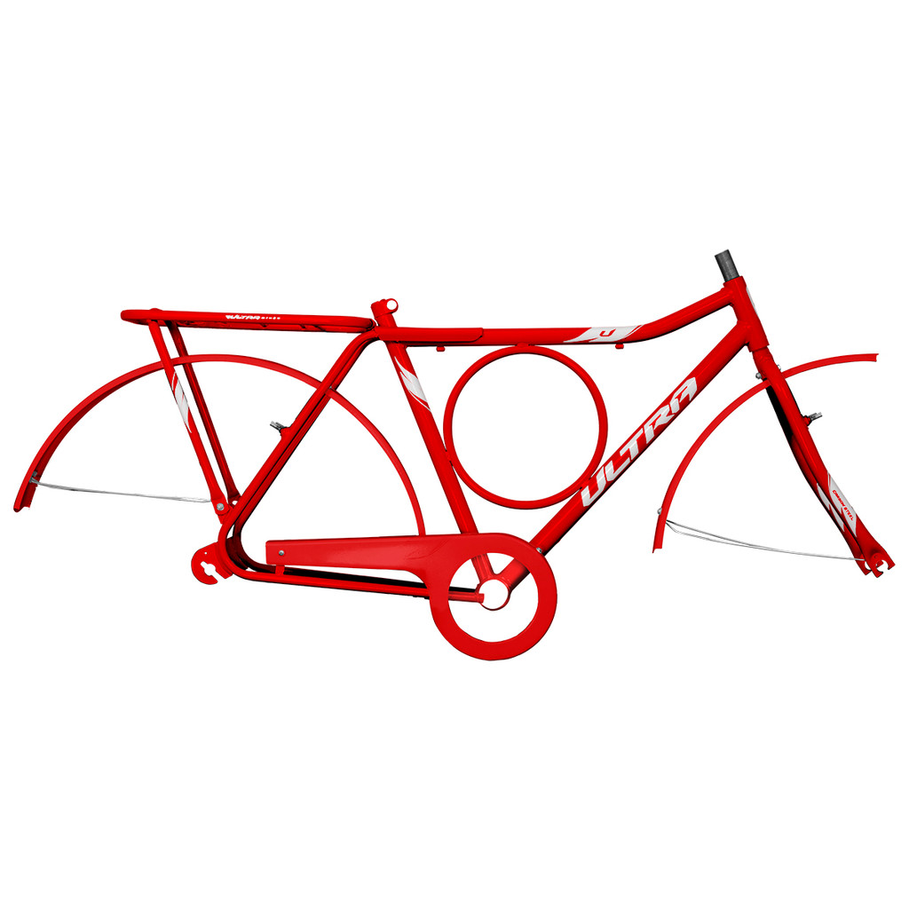 Kit Quadro Aro 26 Modelo Ultra Bikes Stronger Freios V-Brake Cores Diversas Resistente