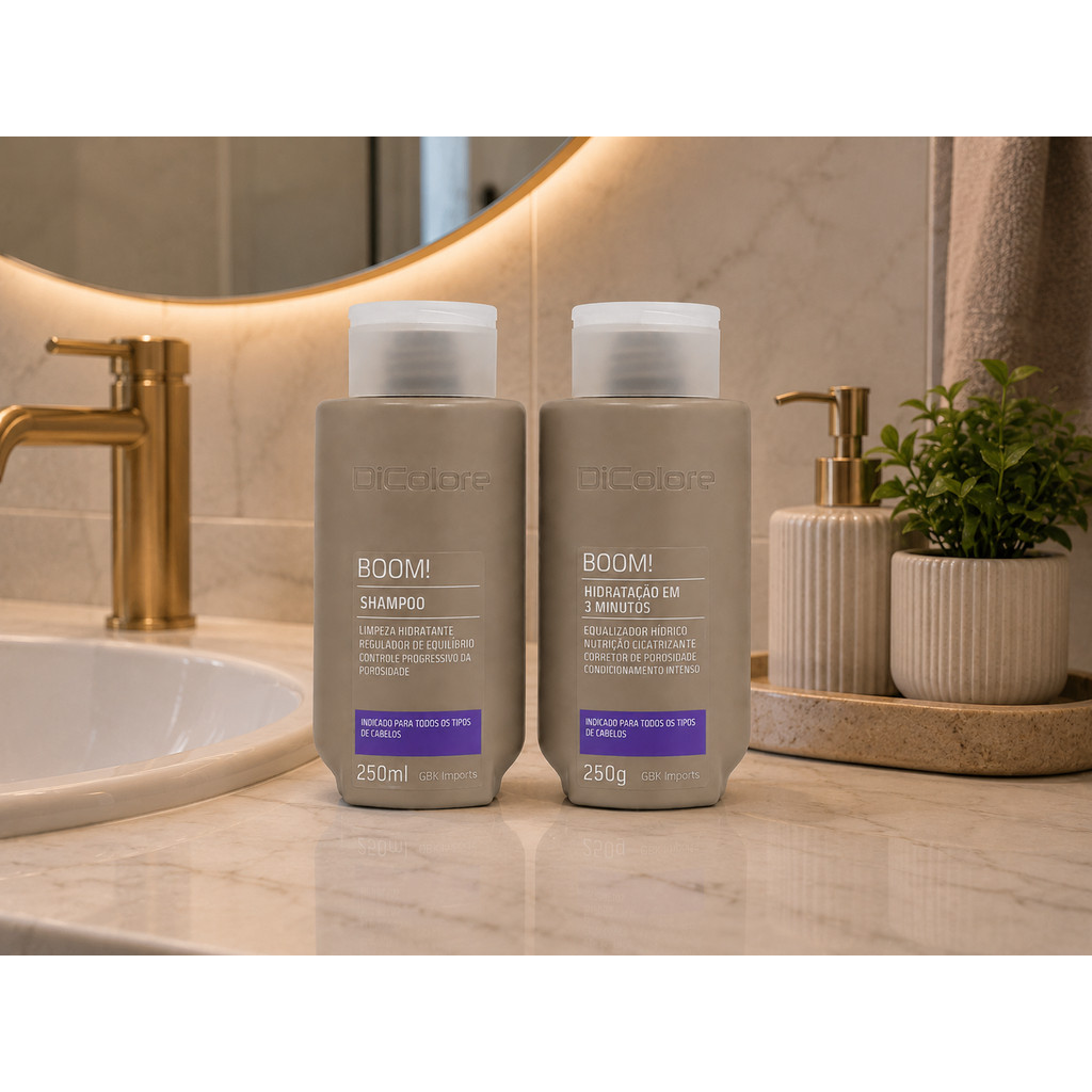 Kit DIColore Boom Shampoo limpeza + Hidratação em 3 minutos