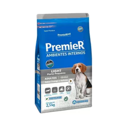 Ração Seca para Cães Pequenos Adultos Premier Ambientes Internos Light Premier Pet 2,5Kg