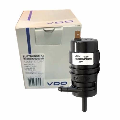 ELETROBOMBA DE ÁGUA/GASOLINA BOMBINHA 24V UNIVERSAL CAMINHAO ONIBUS LAVADOR PARABRISA BICO FINO VDO