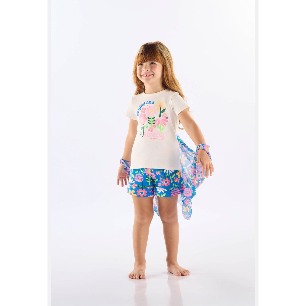 Pijama Blusa com Asas e Short Up Baby