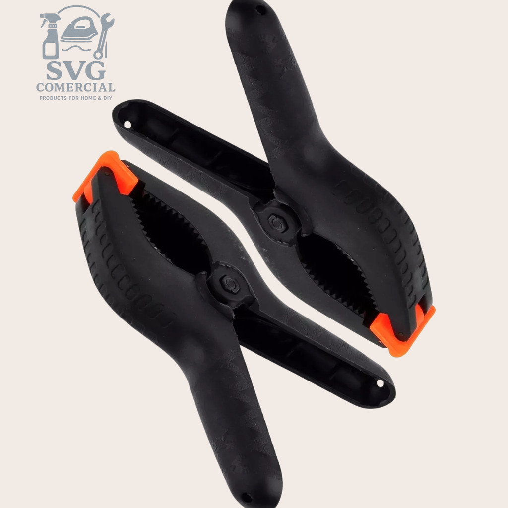 KIT 02 Grampos Pinça Garra Fundo Infinito Fundo Fotográfico 6''