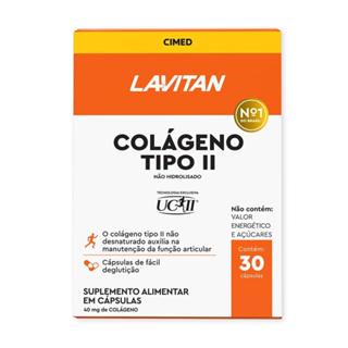 Suplemento Alimentar Lavitan Colágeno Tipo II Com 30 Cápsulas em Oferta na Shopee