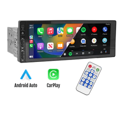 Central Multimídia 1 Din Mp5 Android Auto Car Play Bluetooth E-tech Combat 1 Din