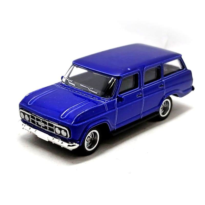 Chevrolet Veraneio 1968 Azul 1:64 CKS