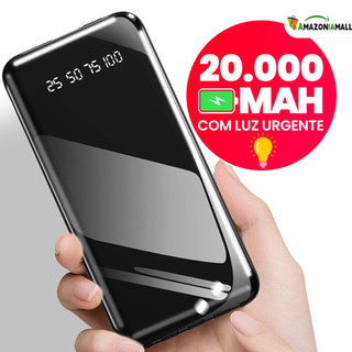 Power Bank 10000mah 20000mah Bateria Externa Carregador Portátil Ultra Compacto