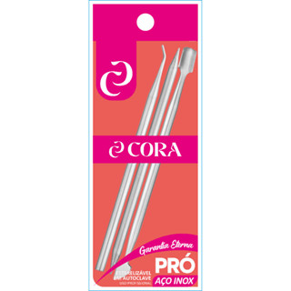 Inox Cora Kit Manicure Start 3 Pecas Espátula+Palito+Desencravador nº6 em Oferta na Shopee