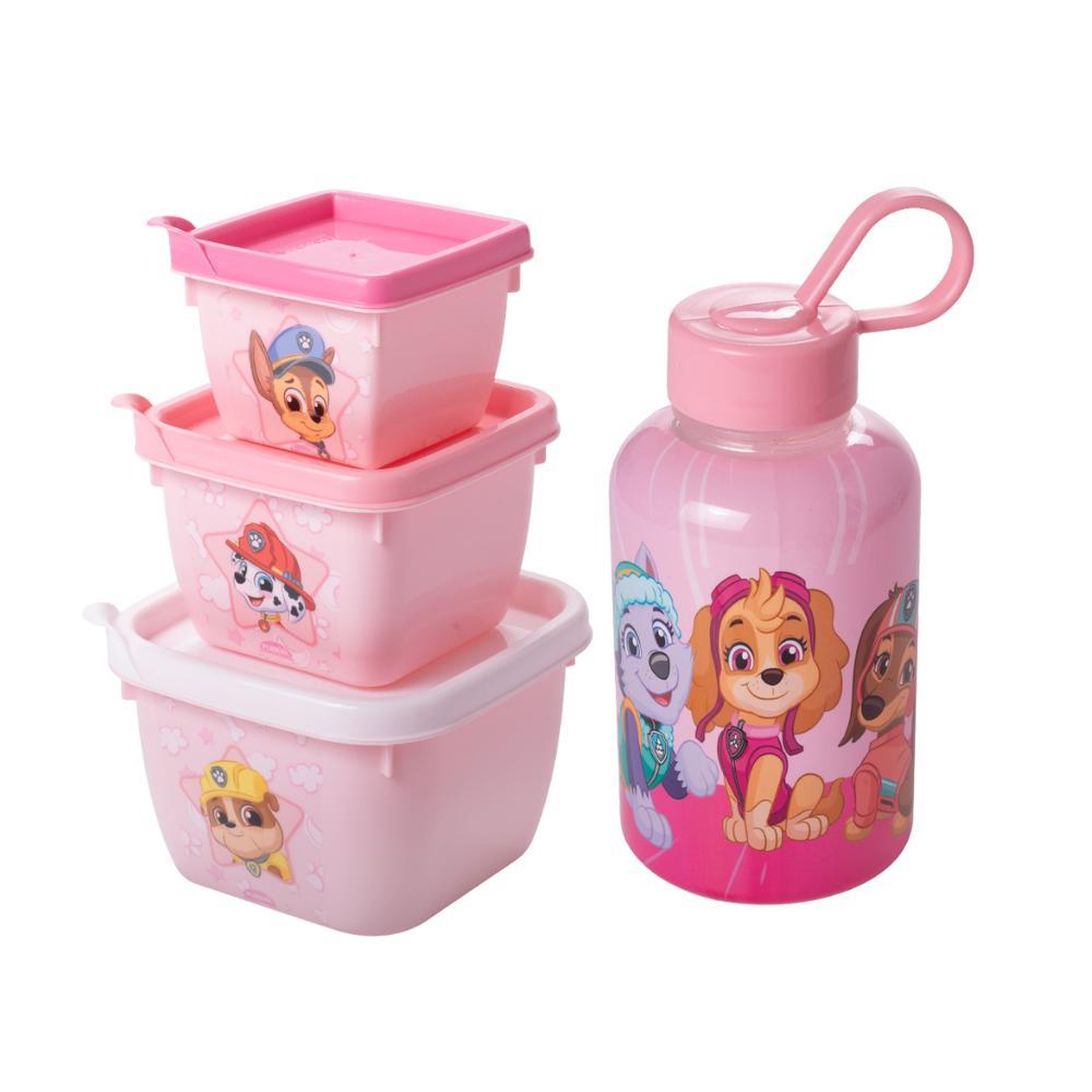 Kit Lancheira Skey Patrulha Canina Volta às Aulas 3 Potes 1 Garrafa Plasútil em Oferta na Shopee