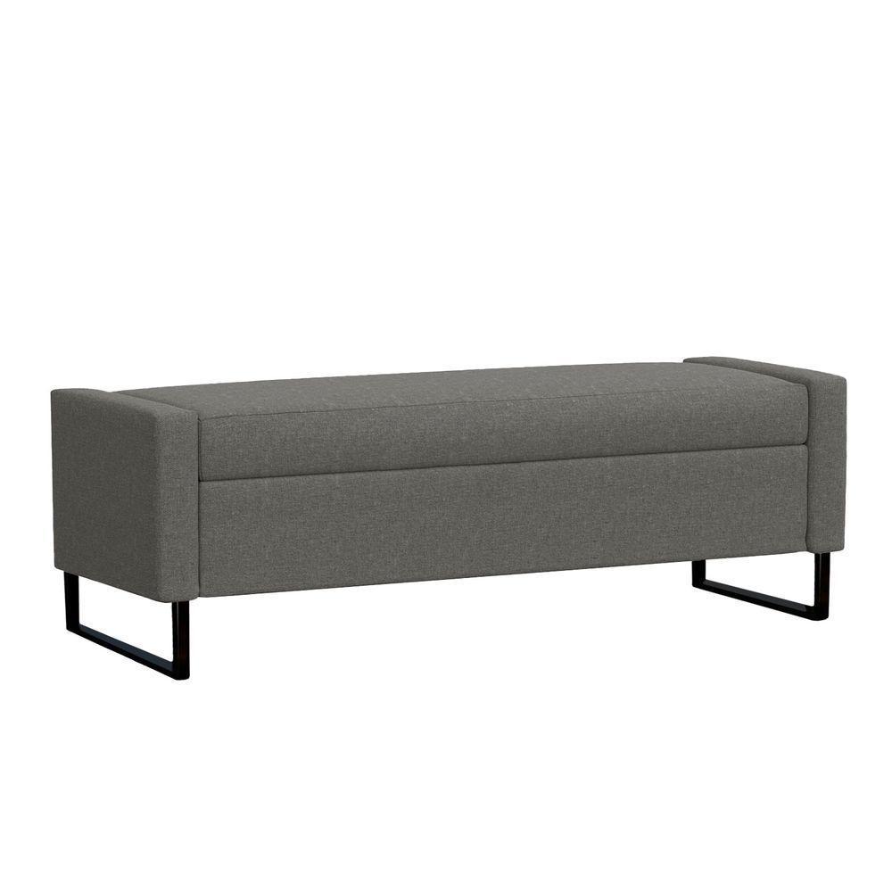 Recamier Bau Paris Base De Metal 1,40m Suede Cinza - Inova Decorações em Oferta na Shopee