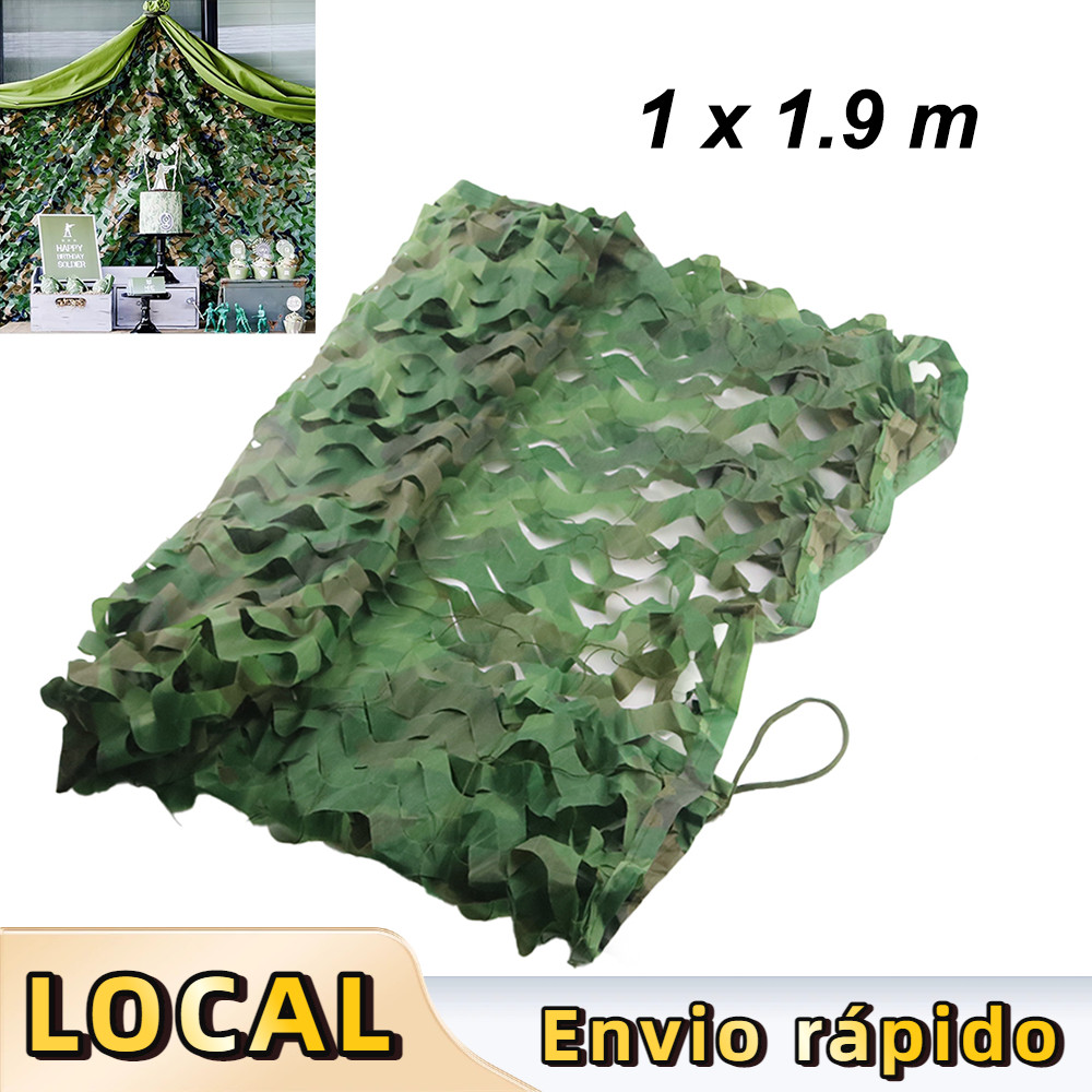 1 x 1,9 m Selva rede de camuflagem,capa de proteção de caça,para acampamento, caça militar,tiro,capas de carro