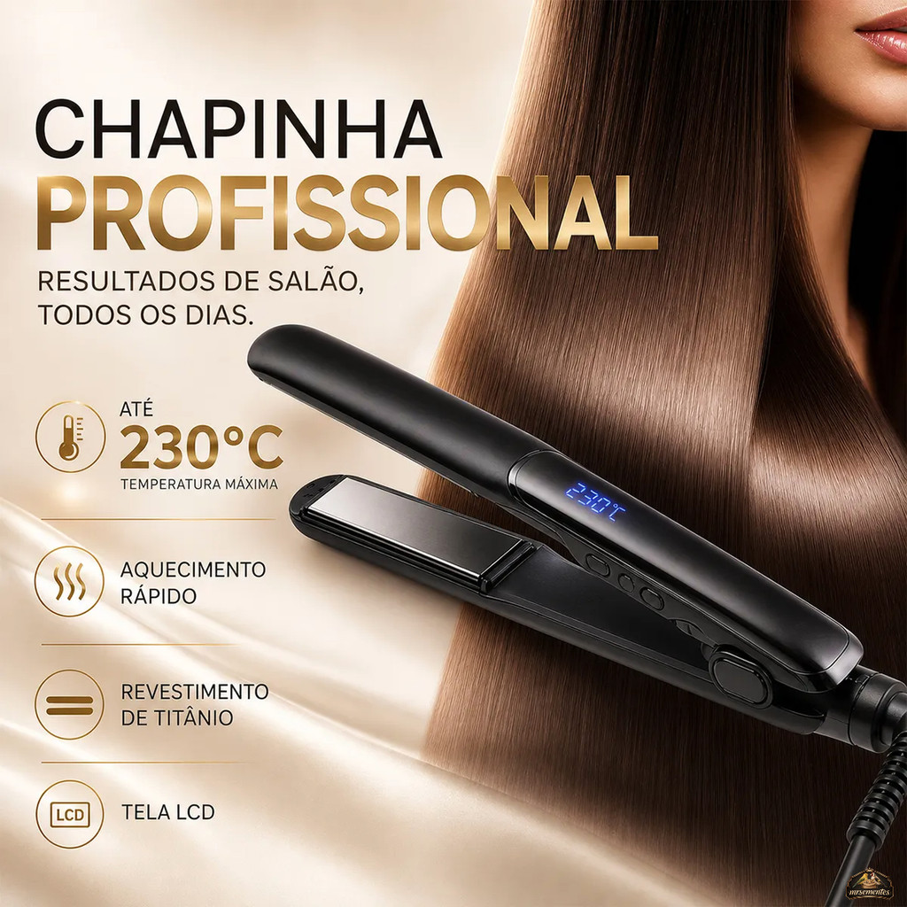 Chapinha Profissional Titanium 230 Graus Bivolt Prancha