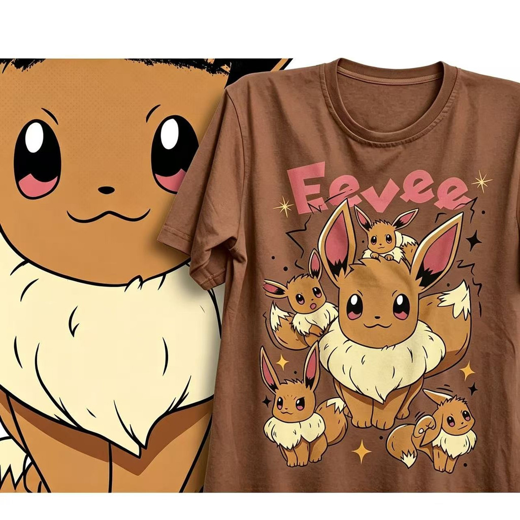 Camiseta Unissex Pokemon Eevee Camisa 100% Algodão Envio Rapido — imagem 2 de 2