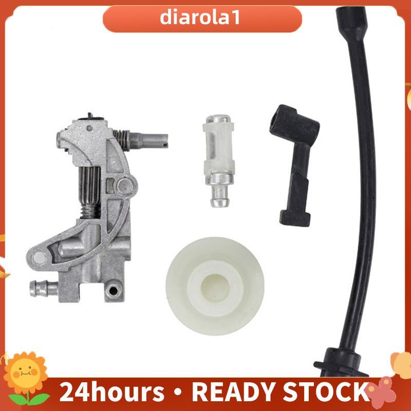 5 Pçs Bomba De Óleo Filtro Tubo Mangueira Linha Bico Turbina Kit Para 4500 5200 5800 45CC 52CC 58CC Motosserra Reposição