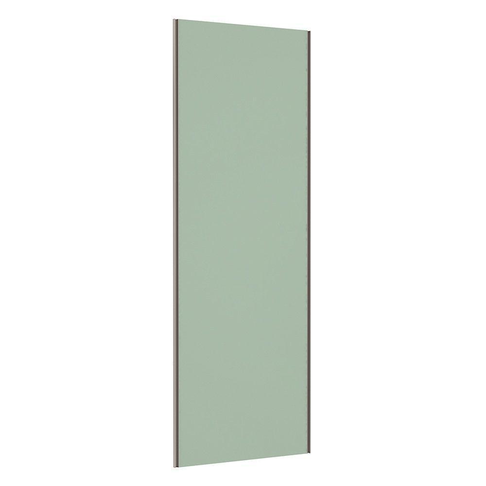 Porta De Correr 80cm Champagne Sem Kit Ferragem Verde