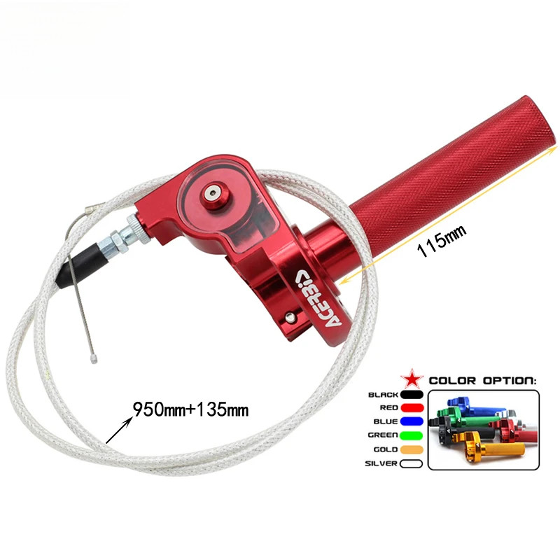 Manopla de Acelerador Rápido Acerbs de Alumínio CNC 22mm para Corrida + Cabo de Acelerador CRF50 70 110 IRBIS 125 250 pa