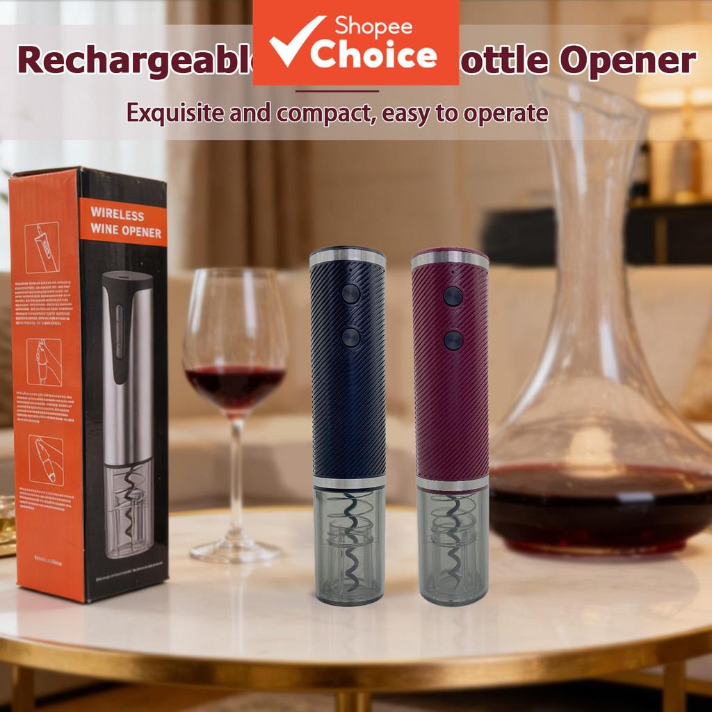 Abridor De Garrafas Elétrico Recarregável USB , Vinho Automático Portátil Para Bar Doméstico
