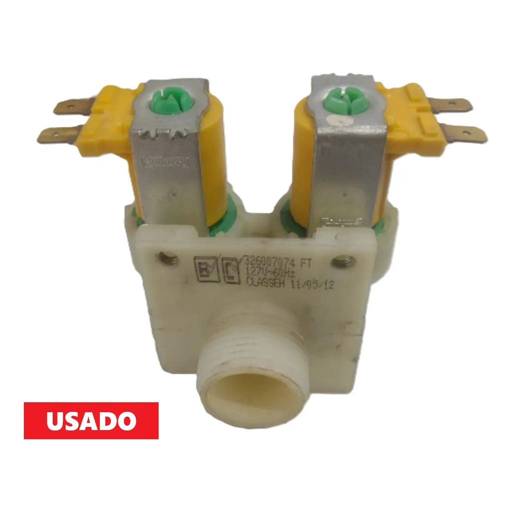 Válvula Entrada Agua Lavadora Brastemp Ative 11kg / Usado 127v