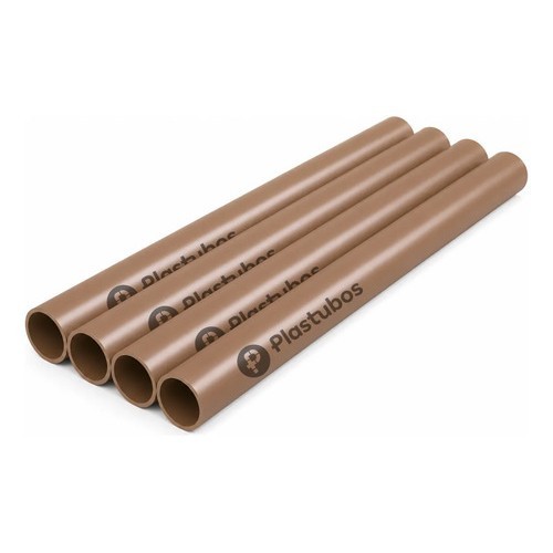 Kit 4 Tubo Cano Pvc Soldavel 25mm 3/4 - 1 Metro Plastubos