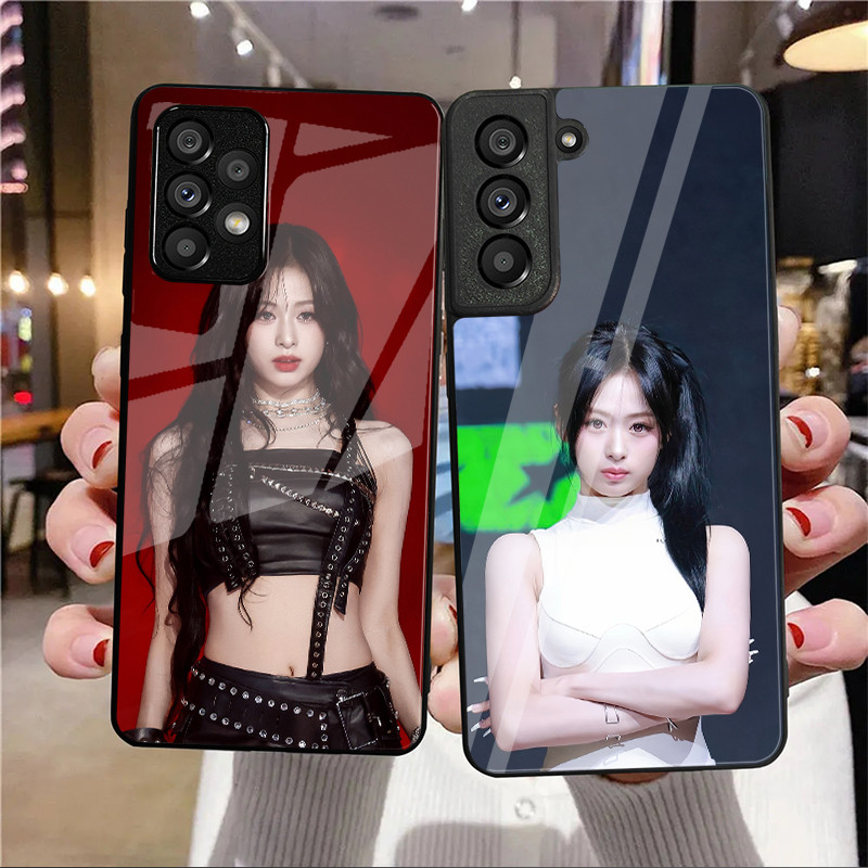 Ahyeon Vidro Caso De Telefone Para Samsung Galaxy A14 A16 A30 A22 A32 A33 A15 A35 A42 A55 A56 4G A52 A53 A54 A70 A71 A72