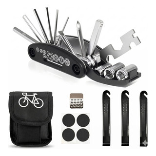 Kit Reparo Pneu Bike Estojo Ferramentas Bolsa Acessórios