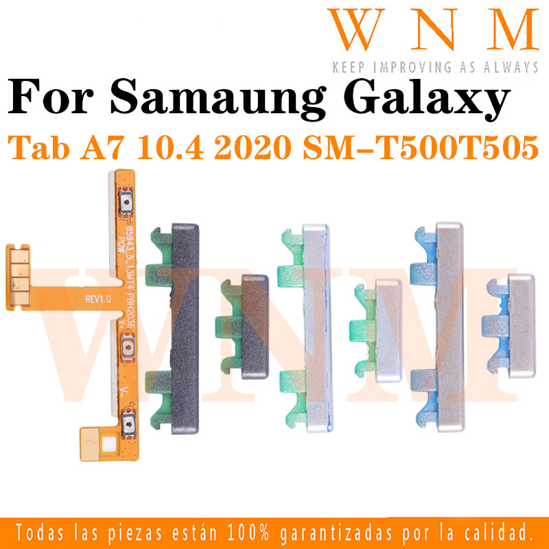 Para Samsung Galaxy Tab A7 10.4 2020 T500 T505 Botão Ligar/Desligar Interruptor Lateral Chave Volume Cima Baixo Cabo Fle