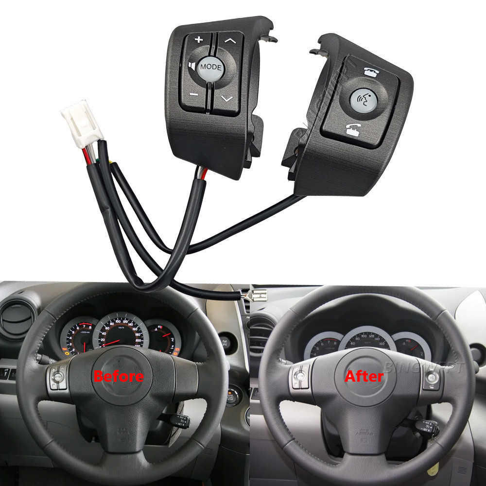 Adequado para Toyota estilo antigo 09-11 rav4 rav4 botão de volante multifuncional ajuste de Volume superior inferior fá