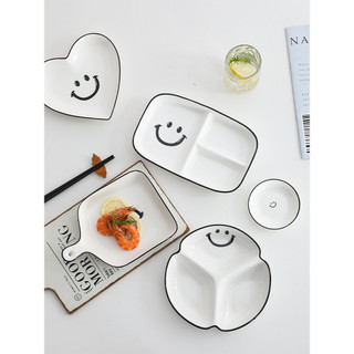 Ins coreano simples casa cerâmica porcelana legumes pratos tigelas de arroz salada macarrão sopa tigelas colheres corres
