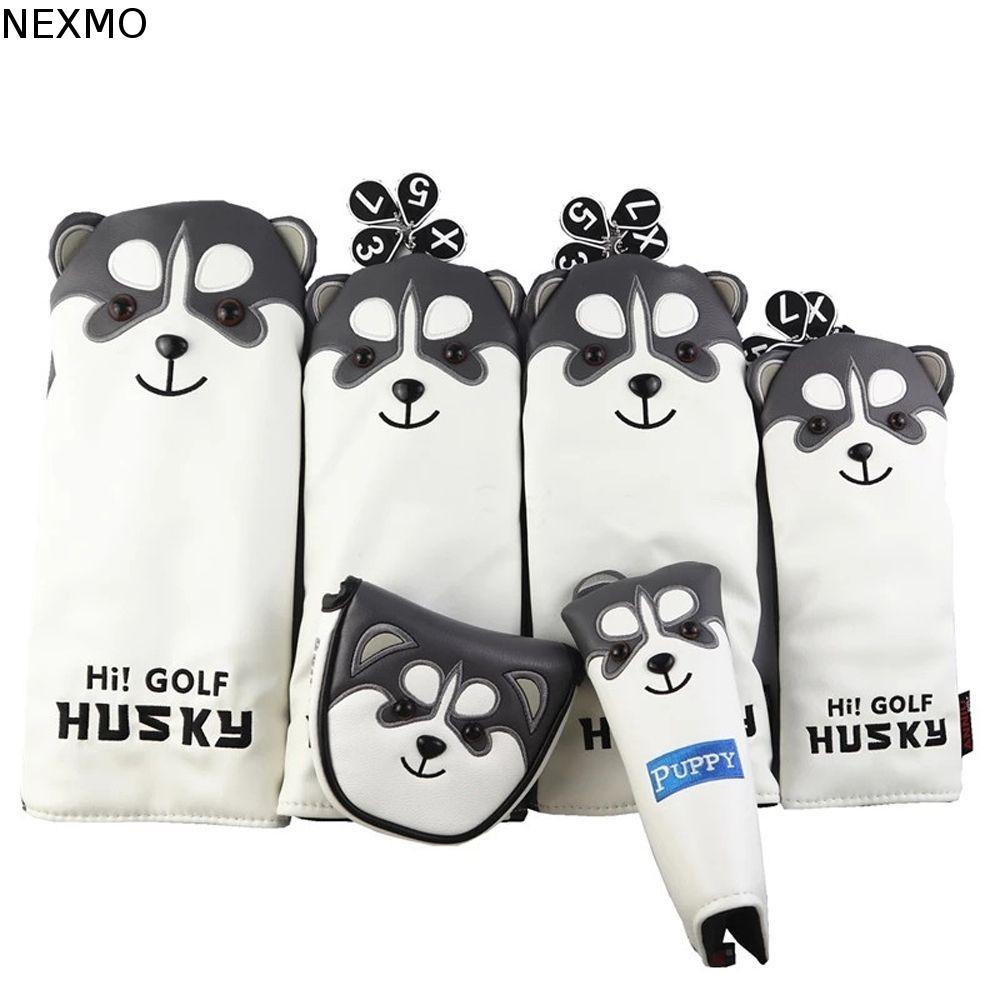 NEXMO Golf Putter Capa Dos Desenhos Animados Clube Cabeça Protetor Lâmina Mallet Para Híbrido Husky Design