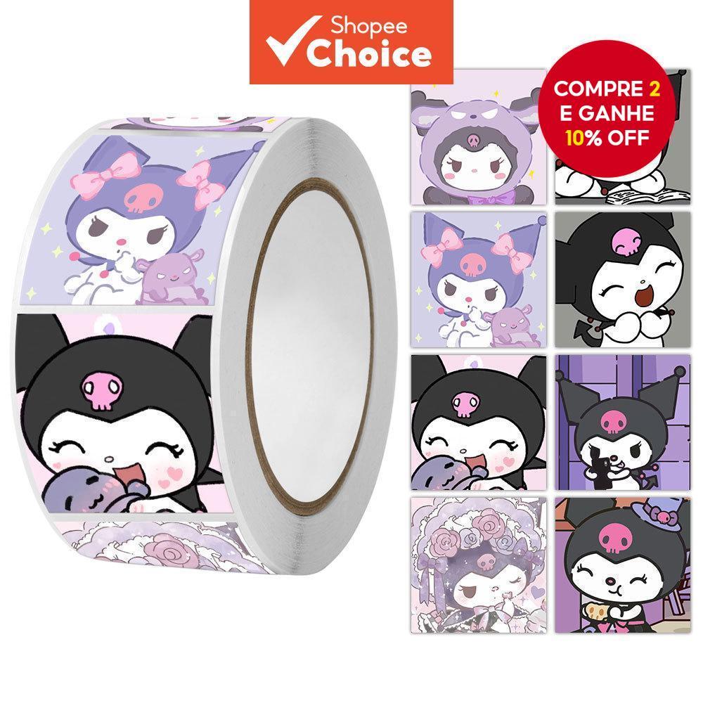 500 Peças/Rolo Adesivos Fofos De Desenho Animado , De Vedação Para Presente , Material De Scrapbooking DIY em Oferta na Shopee