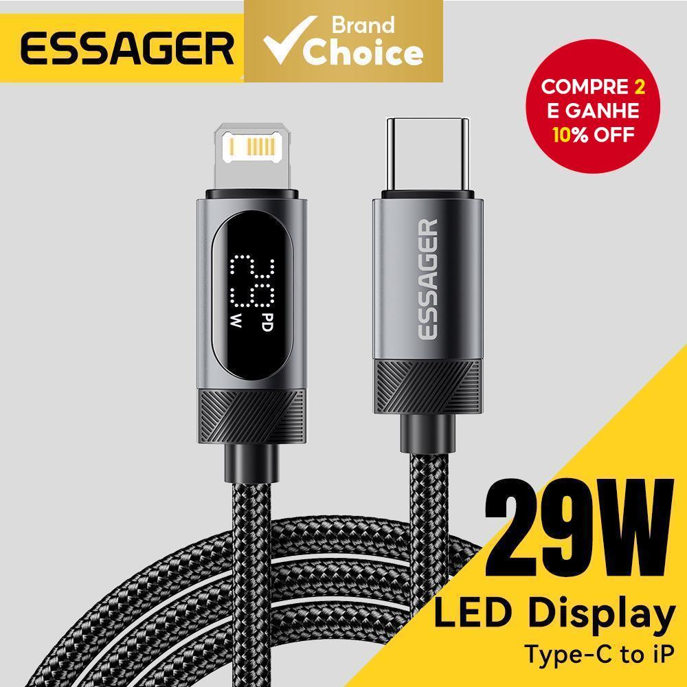 Essager USB C Para iPhone 14 13 PD 29W Cabo De Carregamento Rápido