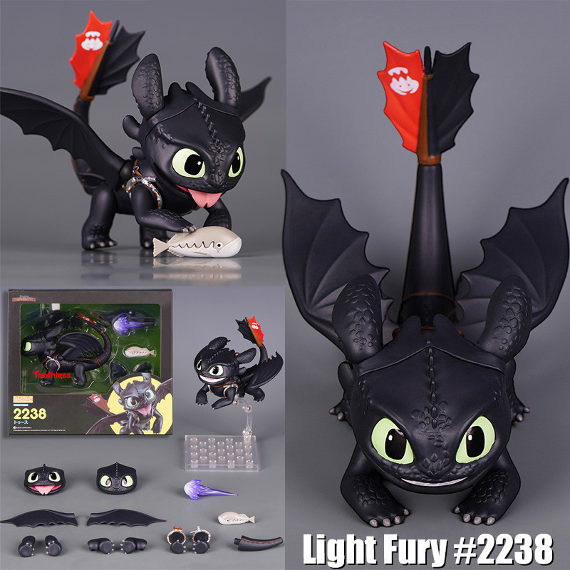 Nendoroid Light Fury Action Figure Toothless Como Treinar Seu Dragão Coleção De Filmes Animados Doll Model Souvenir Gift em Oferta na Shopee