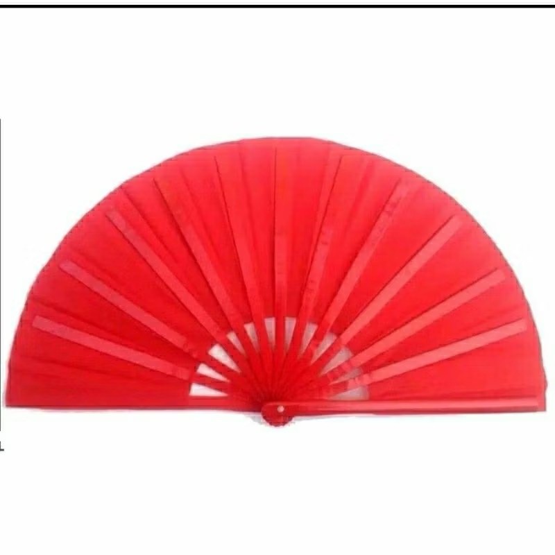 Kit c/1/5 LEQUE GRANDE VERMELHO - Dança Kung Fu Tai Chi Chuan Oriental