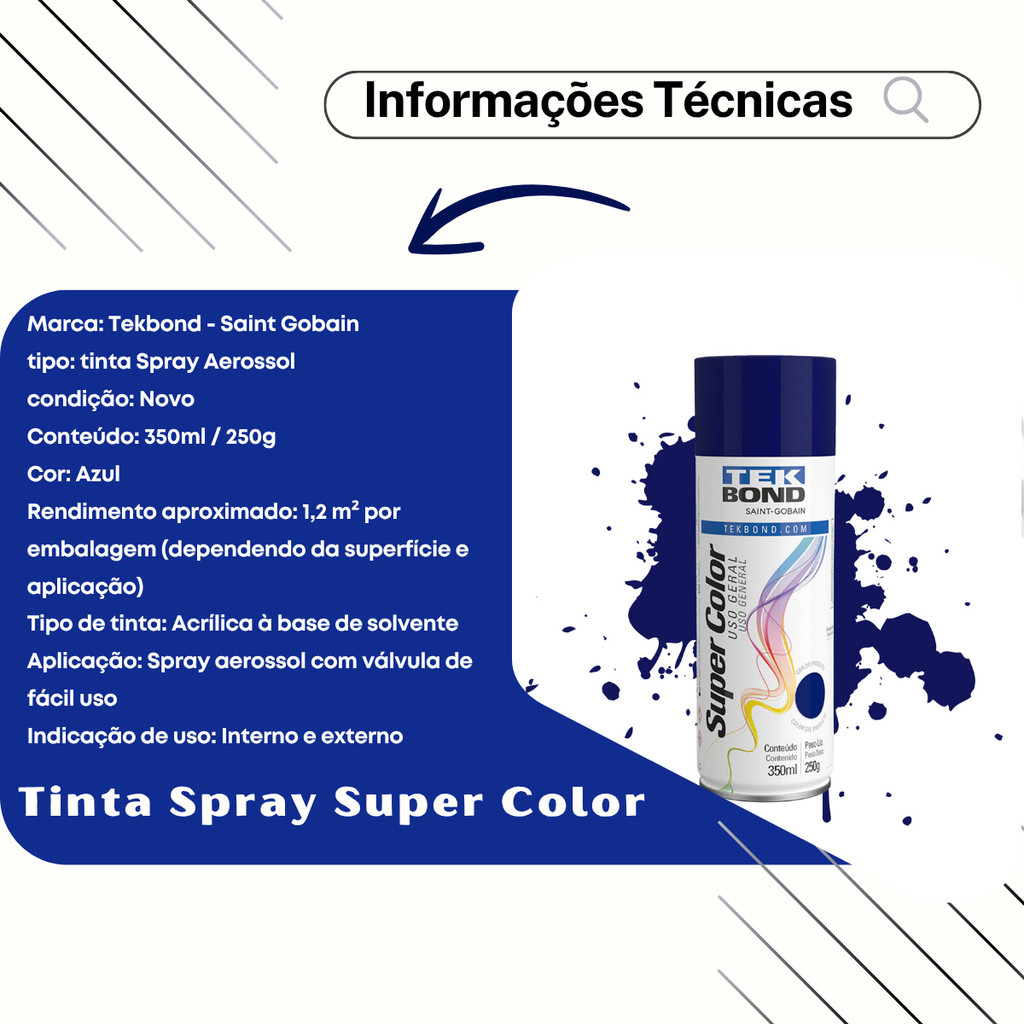 AZUL ESCURO 350 ML TEKBOND · foto 2