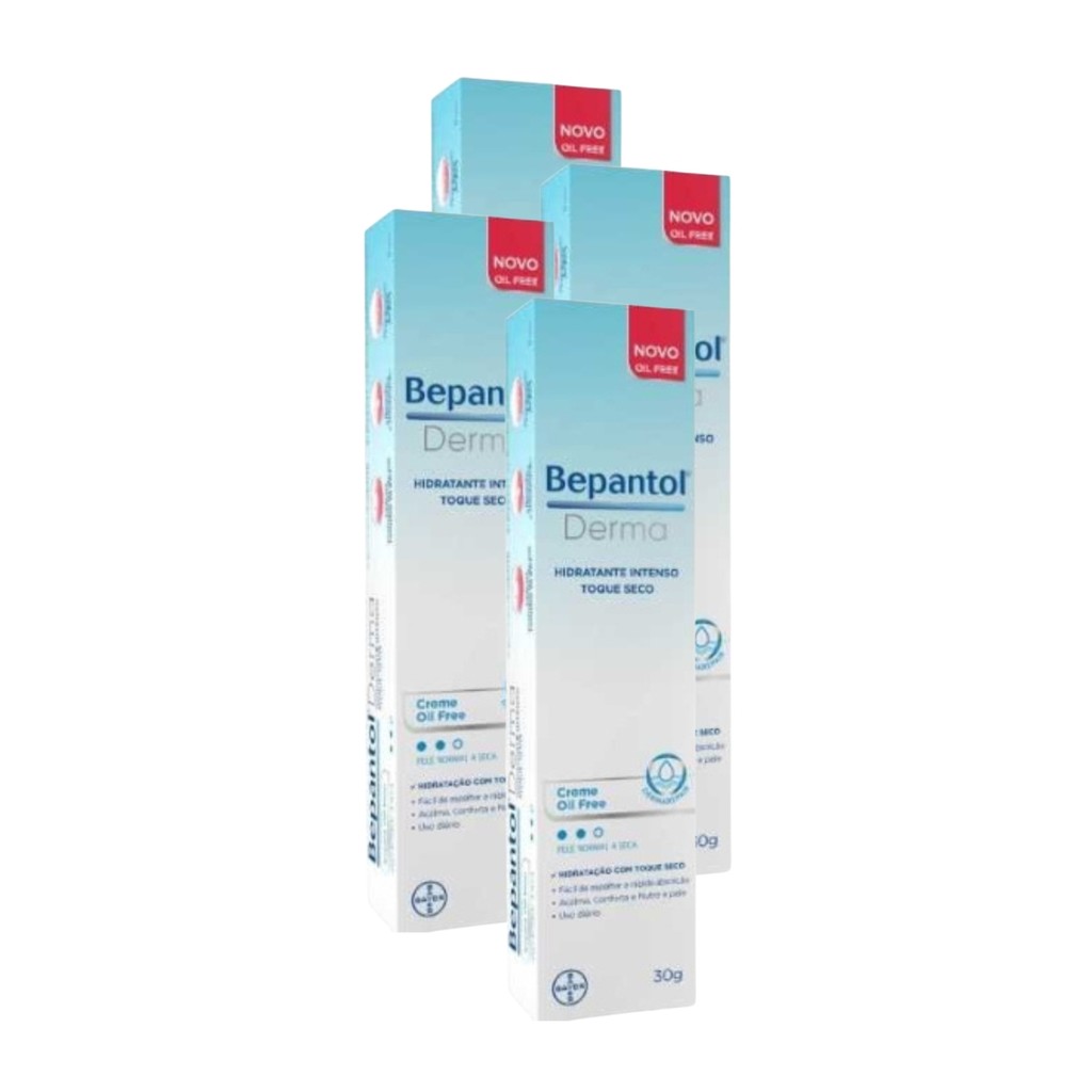 Kit 4 Bepantol Derma Toque Seco 30g Tratamento Contínuo