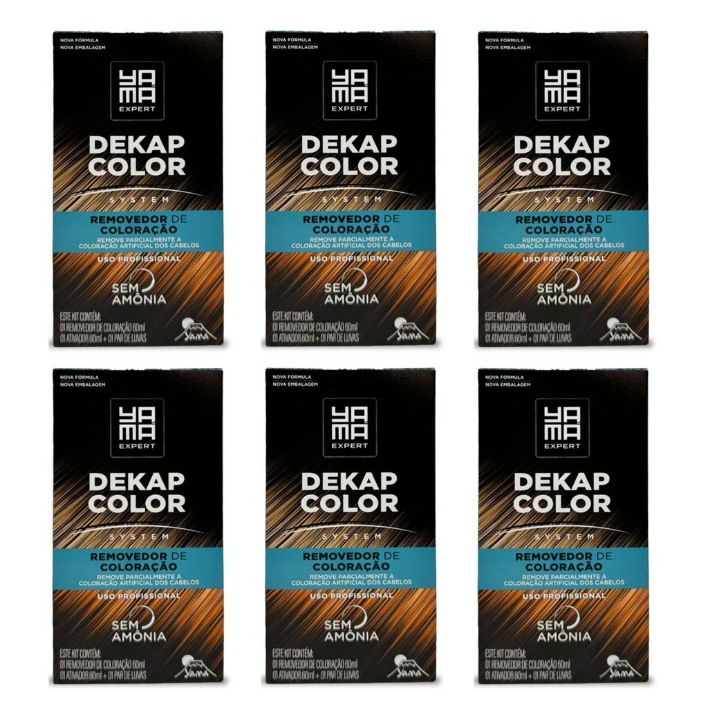Kit Com 6 Dekapcolor System Yamá 120ml